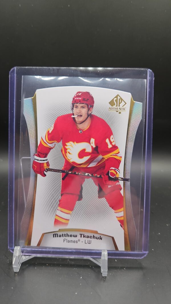 2021-22 Upper Deck SP Authentic Matthew Tkachuk Die-Cut #DC-12 Calgary Flames