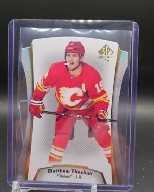 2021-22 Upper Deck SP Authentic Matthew Tkachuk Die-Cut #DC-12 Calgary Flames