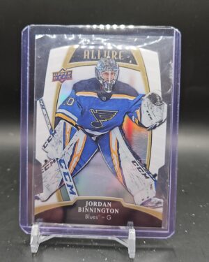 2019-20 Upper Deck Allure Jordan Binnington White Rainbow Blues #48