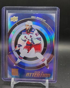 2022-23 Upper Deck Series 1 Centre of Attention Gold Mika Zibanejad #CA-6