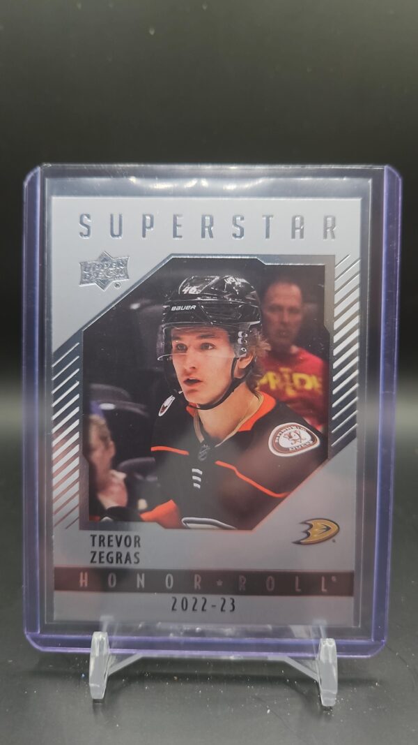 Trevor Zegras 2022-23 Upper Deck Series 1 Superstar Honor-Roll #HR-33 Anaheim