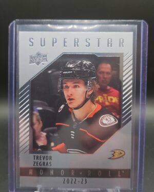 Trevor Zegras 2022-23 Upper Deck Series 1 Superstar Honor-Roll #HR-33 Anaheim
