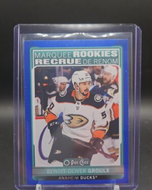 21-22 UD Series 2 OPC Marquee Rookies Blue Borders Benoit-Oliver Groulx. Ducks