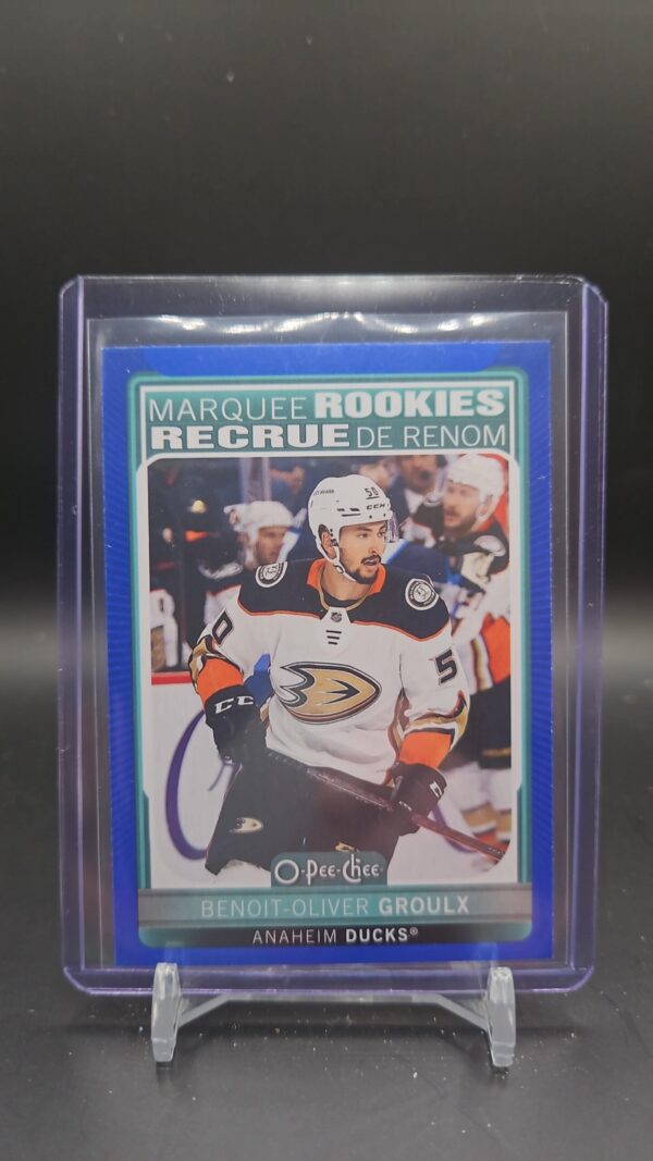 21-22 UD Series 2 OPC Marquee Rookies Blue Borders Benoit-Oliver Groulx. Ducks