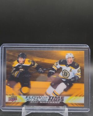 2022-23 Tim Hortons Flow of Time Brad Marchand NT-6 Boston Bruins hockey card