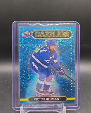 2021-22 Upper Deck Series Two BLUE Dazzlers Victor Hedman DZ-91