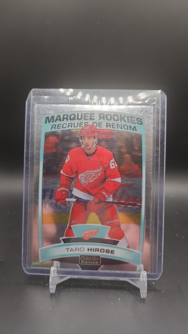 2019-20 OPC Platinum Base Marquee Rookies #198 Taro Hirose Detroit Red Wings
