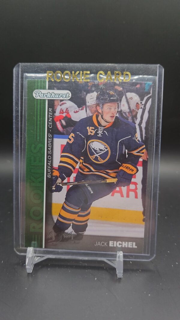 2015-16 Upper Deck Jack Eichel Parkhurst Rookies Base Green #PR-2