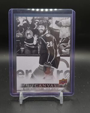 2022-23 Upper Deck Series 1 Oliver Bjorkstrand Black & White Canvas#C25
