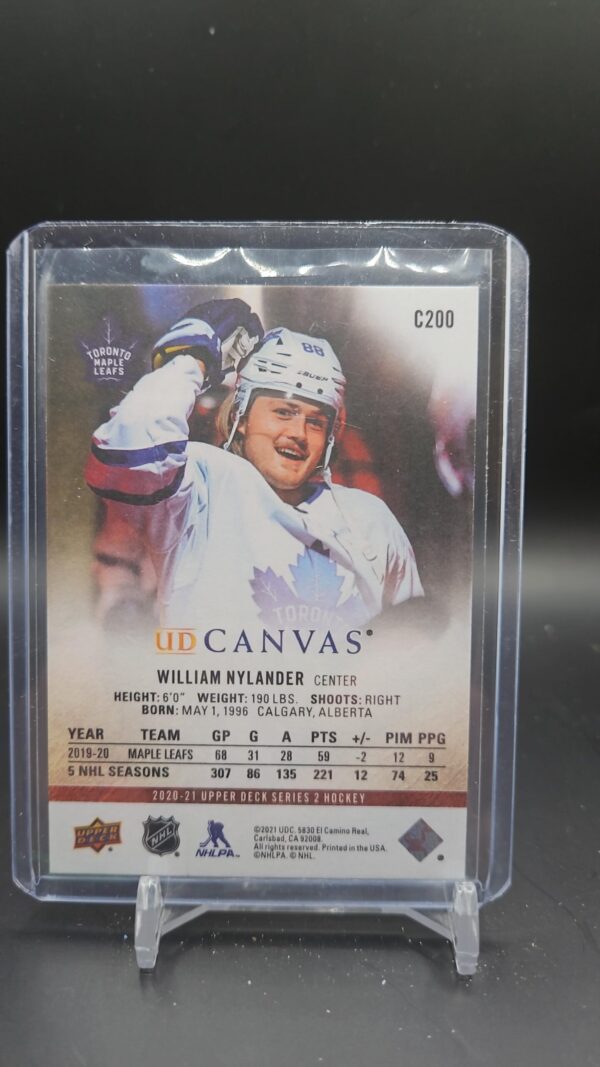 2020 UPPER DECK WILLIAM NYLANDER UD CANVAS #C200 - Image 2