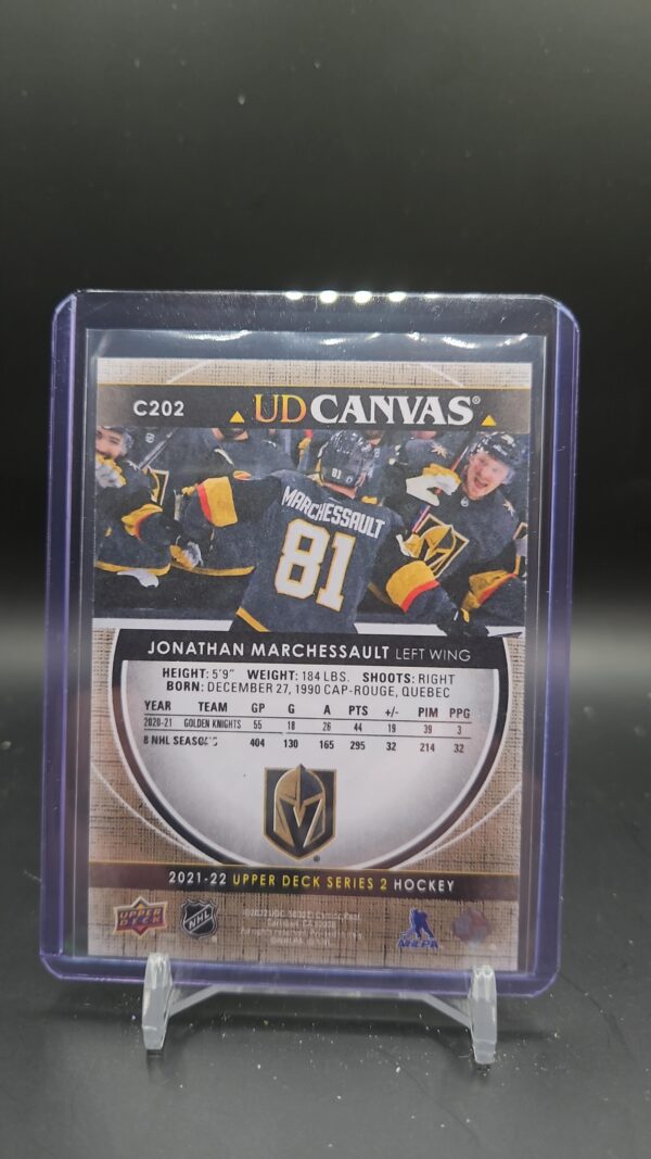 Jonathan Marchessault #C202 UD Canvas 2021-22 Series 2 Vegas Golden Knights - Image 2