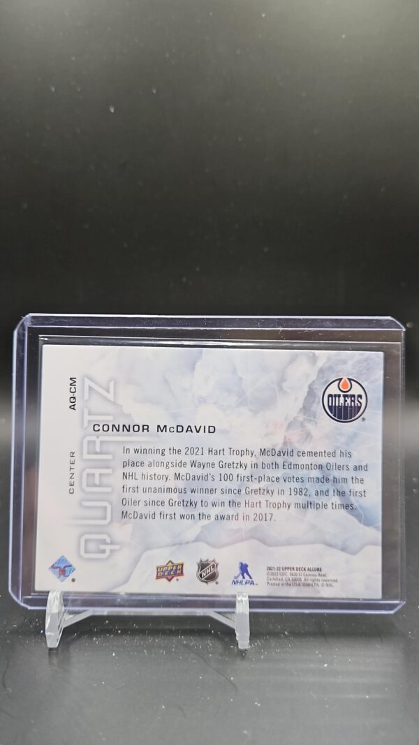 2021-22 Upper Deck Allure Quartz Connor McDavid #AQ-CM - Image 2