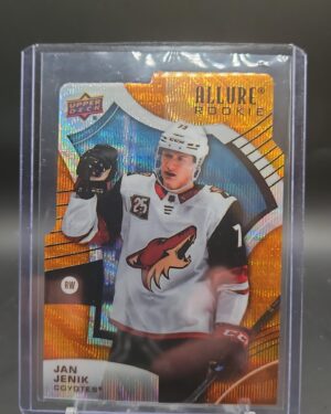 Jan Jenik 2021-22 Upper Deck Allure Orange Slice Rookie #140 Arizona Coyotes hockey card