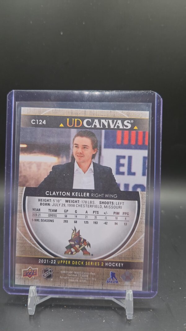 2021-22 Upper Deck Series 2 - CLAYTON KELLER #C124 UD CANVAS - Image 2