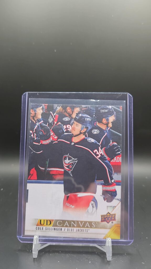 2022-23 UD Canvas Cole Sillinger #C27 rookie card