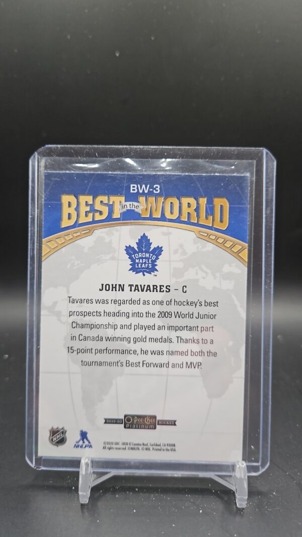 2019 - 2020 JOHN TAVARES BEST IN THE WORLD#BW-3 TORONTO - Image 2