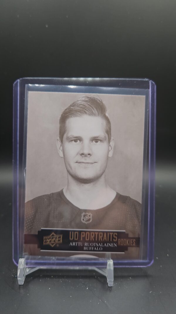 2021-22 UD Rookie Portraits P-56 Artu Ruotsalainen Buffalo Sabres