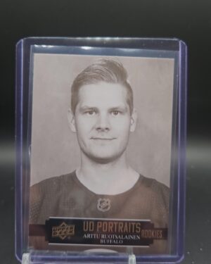 2021-22 UD Rookie Portraits P-56 Artu Ruotsalainen Buffalo Sabres