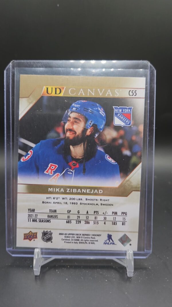 2022-23 Upper Deck Canvas Mika Zibanejad # C-55 - Image 2