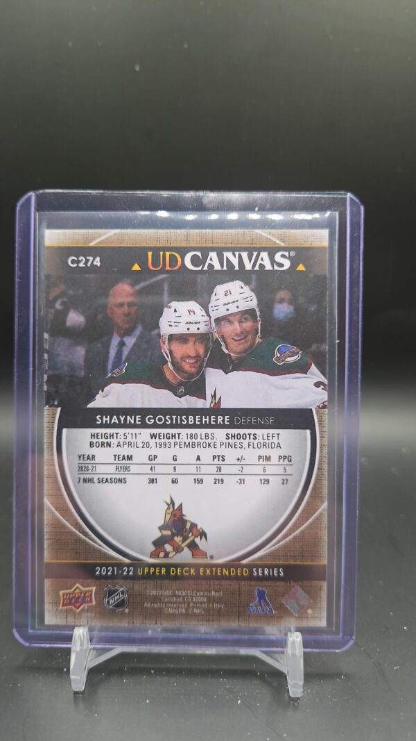 2021-22 UD Extended UD Canvas #C274 Shayne Gostisbehere - Image 2