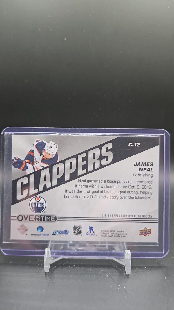 2019-20 Upper Deck Overtime Hockey Clappers #C12 James Neal - Image 2