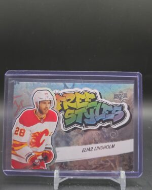 Elias Lindholm 2022-23 Upper Deck Series 1 Free Styles #FS-18 Calgary Flames