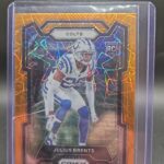 2023 Panini Prizm #346 Julius Brents ORANGE LAZER PRIZM RC Indianapolis Colts
