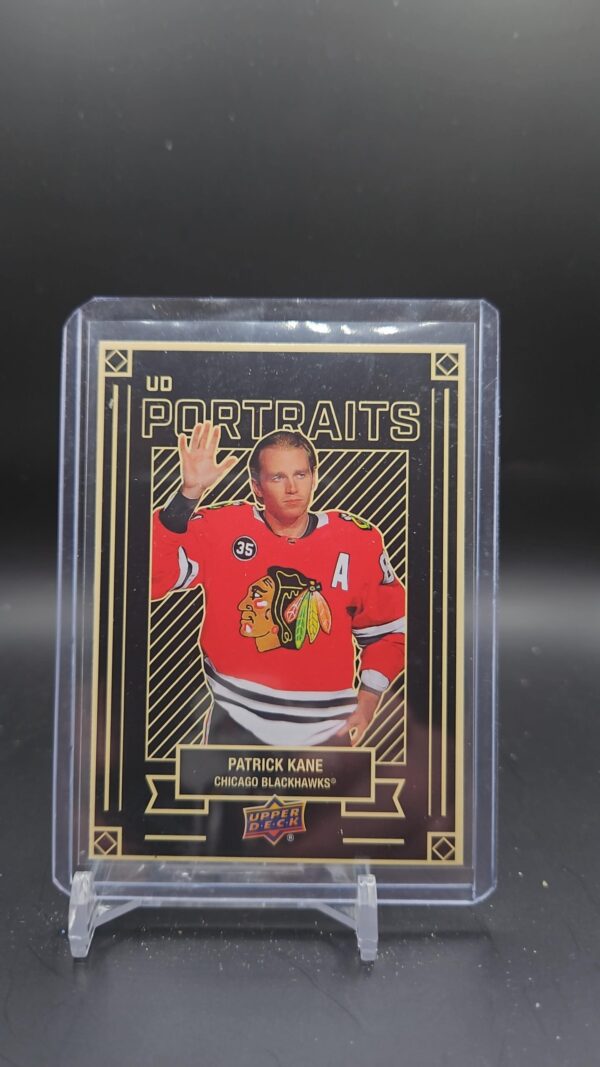 Patrick Kane 2022-23 Upper Deck Series 1 UD Portraits #P-8 Chicago Blackhawks