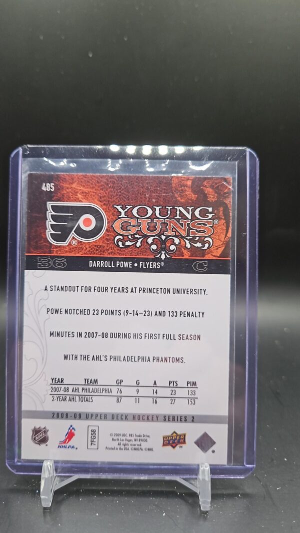 2008-09 Upper Deck Young Guns Darroll Powe #485 - Image 2