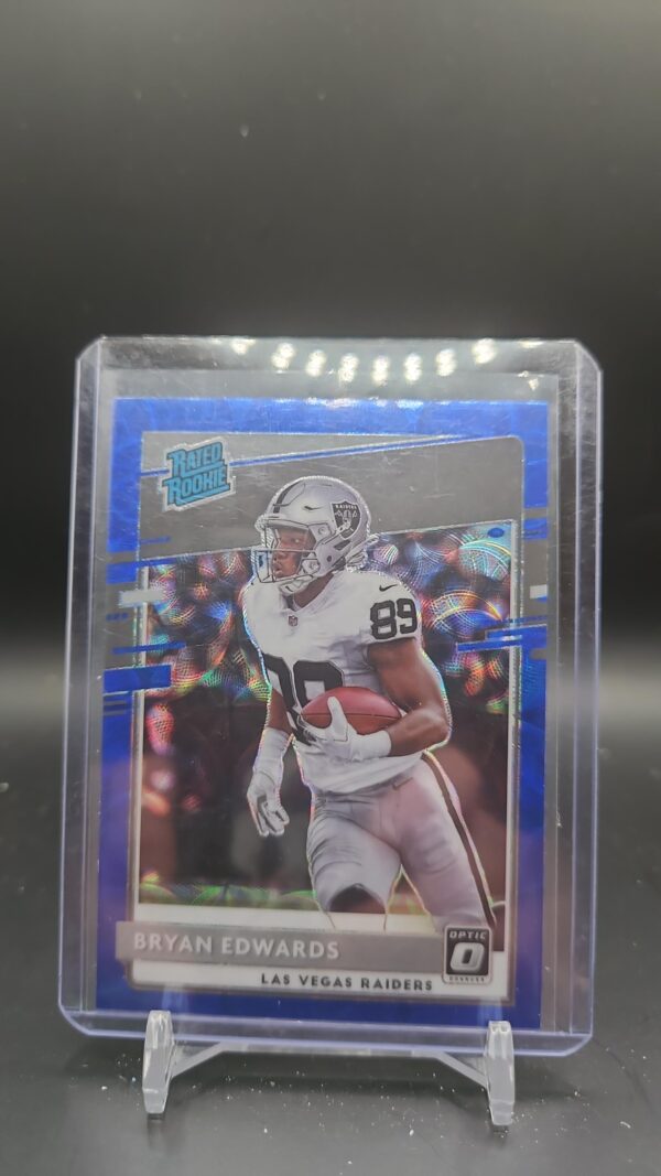 2020 Panini Donruss Optic Bryan Edwards Blue Scope Rated Rookie #178 Raiders