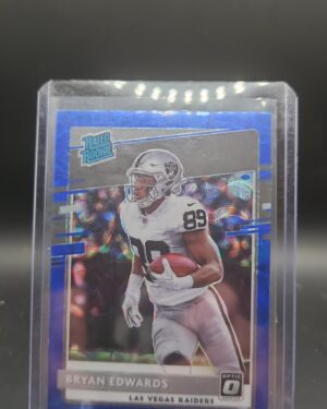 2020 Panini Donruss Optic Bryan Edwards Blue Scope Rated Rookie #178 Raiders