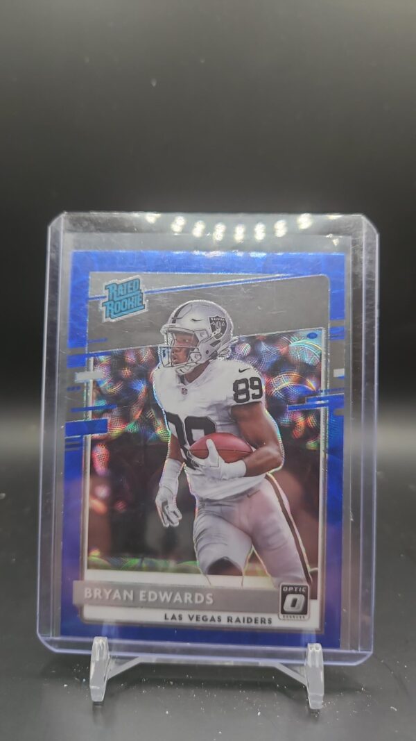 2020 Panini Donruss Optic Bryan Edwards Blue Scope Rated Rookie #178 Raiders