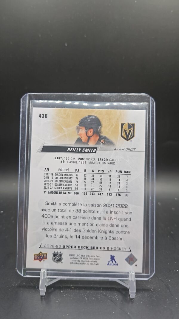 2022-23 Upper Deck Series 2 French Base #436 Reilly Smith - Image 2