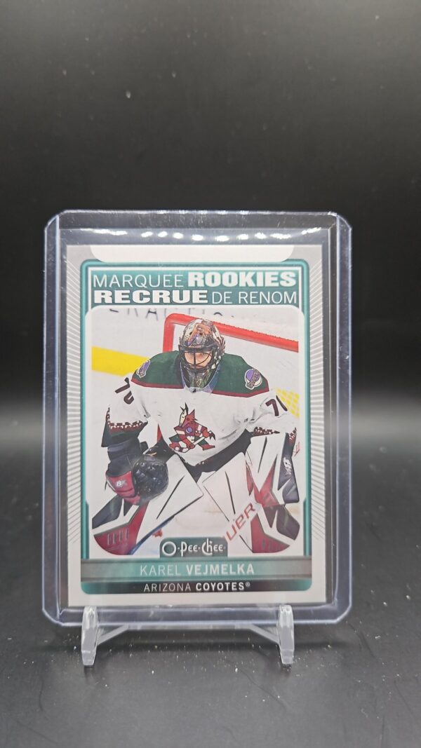 21-22 UD Series 2 Hockey O-Pee-Chee Marquee Rookies #647 Karel Vejmelka
