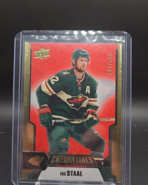 2019-20 Upper Deck Credentials Eric Staal Gold /199 #14 Minnesota Wild