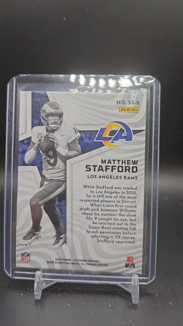 2022 Panini Illusions Shining Stars #SS-2 Matthew Stafford Los Angeles Rams - Image 2