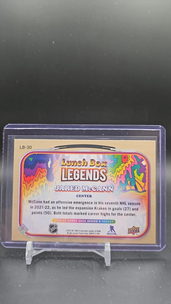 2022-23 UD Lunch Box Legends Jared McCann Seattle Kraken #LB-30 - Image 2