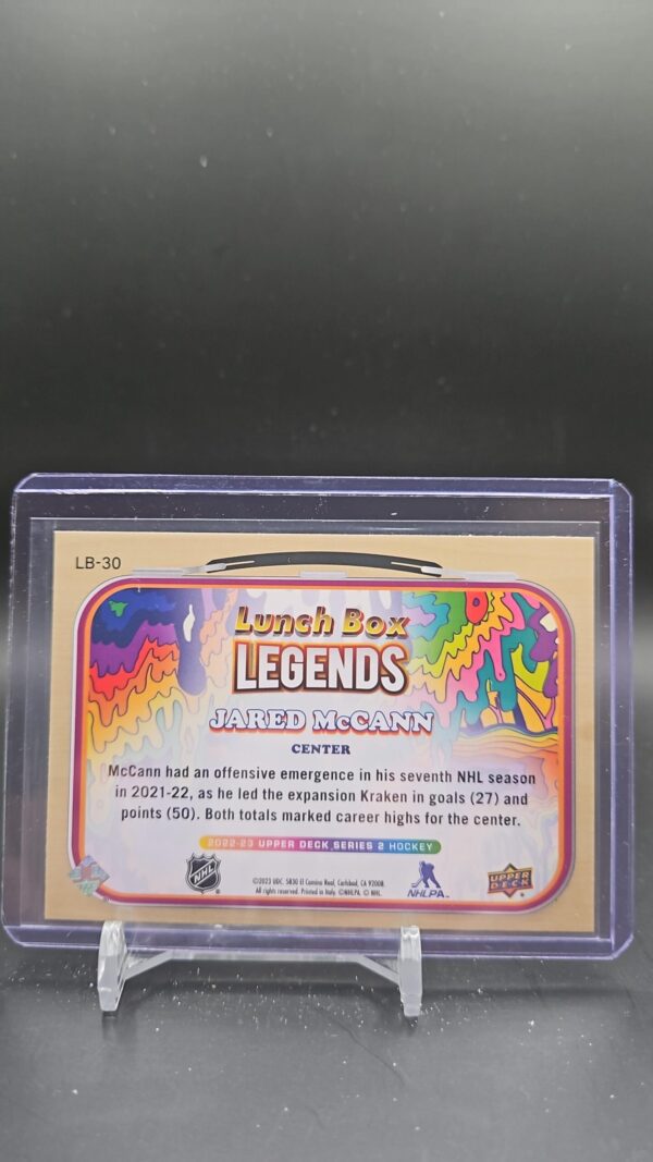 2022-23 UD Lunch Box Legends Jared McCann Seattle Kraken #LB-30 - Image 2