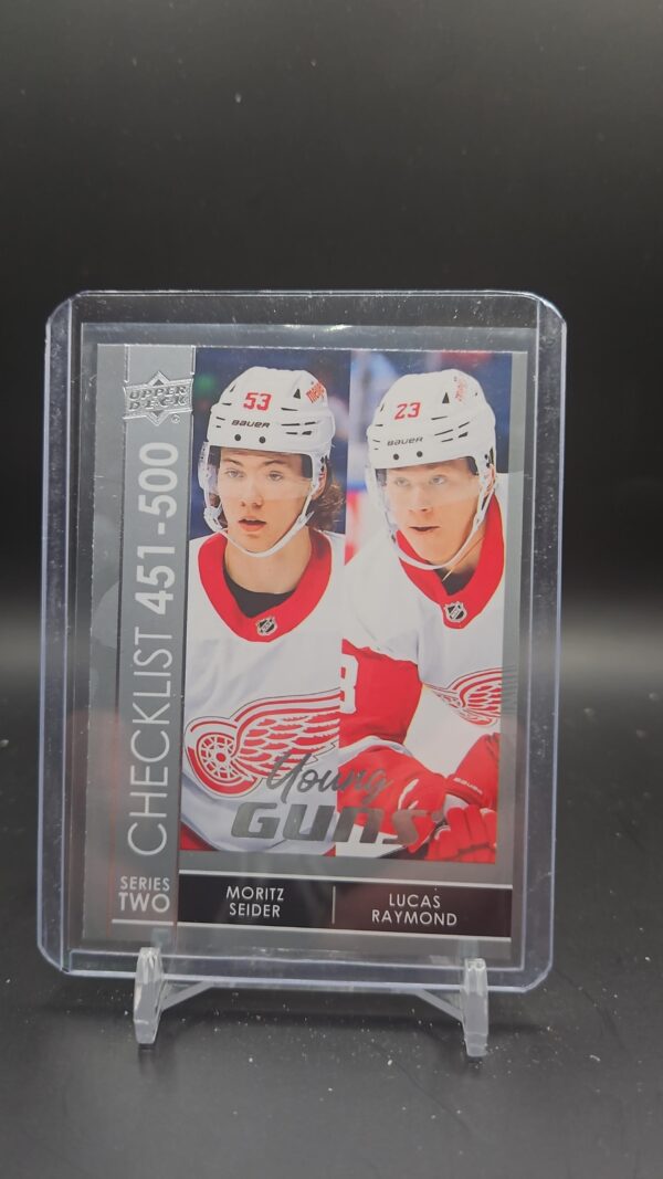 2021-22 Upper Deck Series 2 Moritz Seider/Lucas Raymond Young Guns Checklist