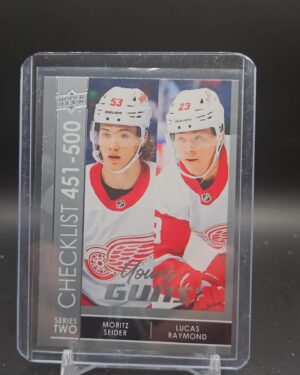 2021-22 Upper Deck Series 2 Moritz Seider/Lucas Raymond Young Guns Checklist