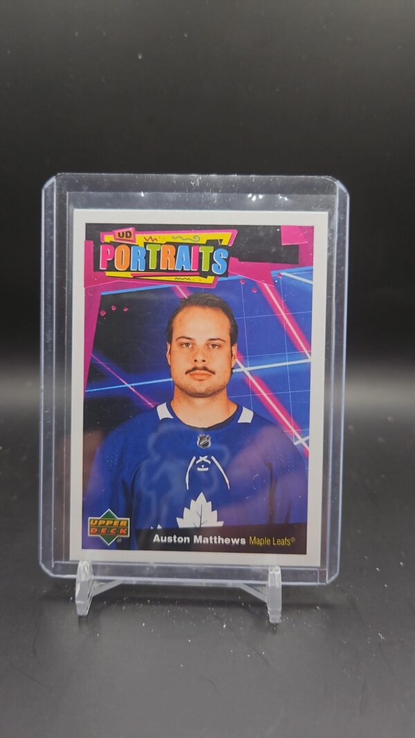 2020-21 Upper Deck Series 1 UD Portraits #P-28 Auston Matthews