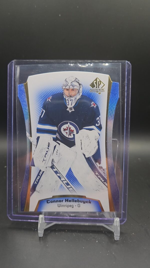 2021-22 SP Authentic Die Cuts Blue #DC-13 Connor Hellebuyck