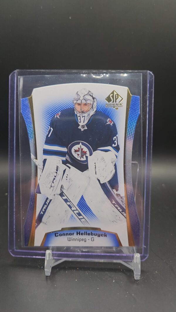2021-22 SP Authentic Die Cuts Blue #DC-13 Connor Hellebuyck