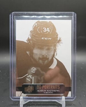2021-22 Upper Deck Series 1 UD Portraits Auston Matthews #P-29 Toronto Leafs
