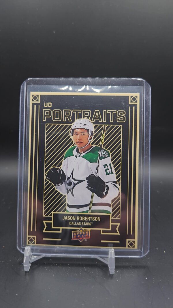 JASON ROBERTSON 22-23 UPPER DECK UD PORTRAITS CARD # P-21 DALLAS STARS 2022-23