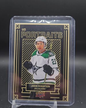 JASON ROBERTSON 22-23 UPPER DECK UD PORTRAITS CARD # P-21 DALLAS STARS 2022-23
