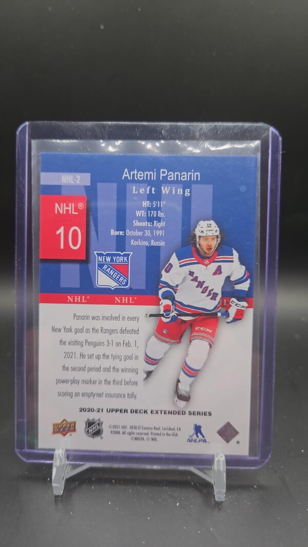 2020-21 UD Extended Series Artemi Panarin #NHL-2 HoloGrFX - Image 2