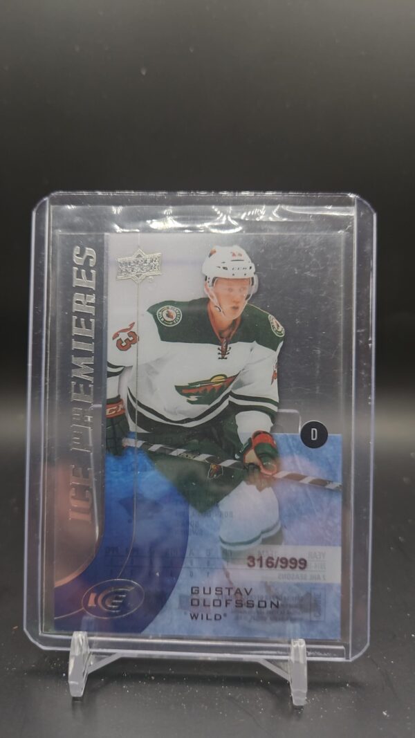 2015-16 UD Ice Premieres /999 #163 Gustav Olofsson Minnesota Wild