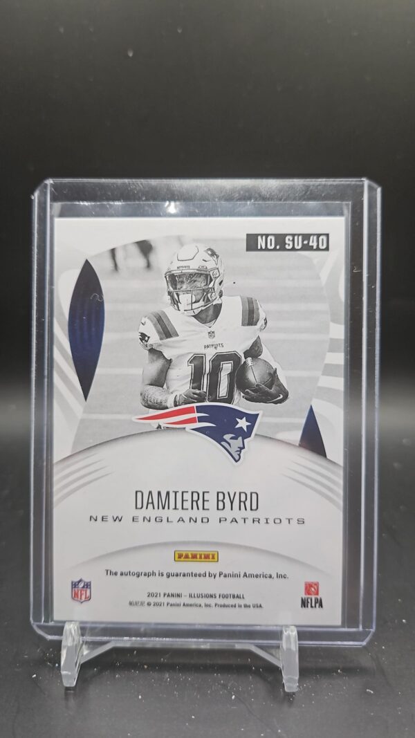 Damiere Byrd 2021 Illusions Superlatives Auto New England Patriots #SU-40 - Image 2