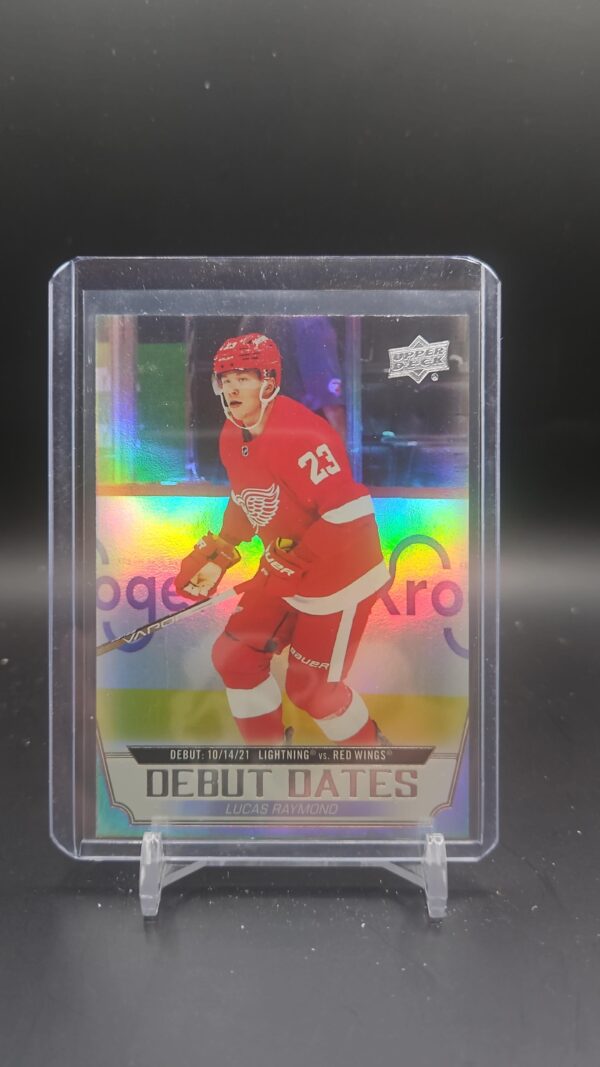 2022-23 Upper Deck Debut Dates Lucas Raymond Detroit Red Wings #DD-8